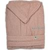 Alfionapoli Accappatoio Navigare Uomo Donna Unisex con Tasche e Cappuccio In Spugna Di Cotone 400gr (XL, Rosa)
