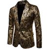 AnyuA Slim Fit Uomo Casual One Button Elegante Vestito di Affari Cappotto Giacca Blazers Nero L