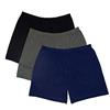 Bigdale Set x3 Boxer Uomo Cotone| Mutande Uomo Taglie Forti 3XL-10XL | Boxer 100% Cotone | Traspirante, di Facile Manutenzione, Resistente, con Apertura Davanti e Bottoni | Nero/Navy/Grigio, 3XL