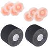 Bseical Boob Tape,scotch Per Seno Nastro Per Sollevare Il Seno,8 Copri Capezzoli Riutilizzabili E Nastro Reggiseno Adesivo 5 M Per Sollevare Il Seno Per Adatto Per Tazze A-D (C(5cm*5m))