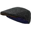 Borges & Scott Lo Sloan - Coppola in Tweed irlandese e pelle Nubuck - Ardesia Irlandese S