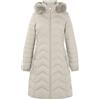 Generic Cappotto lungo da donna, invernale, con cappuccio a pelo lungo, trapuntato, antivento, imbottito, con cerniera intera, parka, casual, a maniche lunghe, per il tempo libero all'aperto