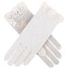 Dents - Guanti da donna, corti, in cotone all'uncinetto, stile vintage, ideali per abito da matrimonio/sera