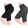 CnlanRow Pantaloncini da Donna sotto la Gonna Leggings Lunghi al Ginocchio Morbidi Pantaloni Corti Elasticizzati Fitness