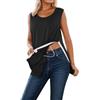 Generico Maglietta Unisex per Canotte Post-operatorie alla Spalla Canotta da Riabilitazione Donna t-Shirt Uomo con Bottoni a Pressione e Strappi Abbigliamento chemioterapia #0318Y