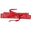 FrasiBags Cintura Larga Fusciacca da Donna Vita Alta in Vera Pelle con Chiusura Annodata, Fusciacca Donna Elegante in Pelle (Rosso)