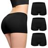 Love My Fashions ® Confezione da 3 boxer da donna in microfibra a vita alta, senza cuciture, elasticizzati, copertura completa, biancheria intima da donna
