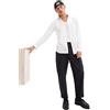 GAP V-LS Slim Stretch Popeline Basic Camicia Button-Down, Bianco, XL Uomo