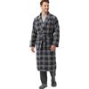 Viterbo Biancheria - Vestaglia Uomo Invernale Pile (Dalla L alla XXL) Vestaglia da Camera Uomo Invernale Lunga 100% Coral Fleece Morbidissimo in Stile Tartan (LMW00329)