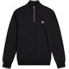Fred Perry Maglione Inverno Half Zip 102 Black