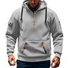 Generico Felpa Uomo con Cappuccio Tasche Zip Invernale Casual Moda 2025 Comfort Morbido