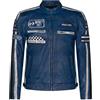 Infinity Leather Giacca da Motociclista da Uomo Corsa in Nappa Nera