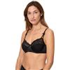 Playtex Reggiseno con Ferretto a Balconcino coppa 3/4 in Pizzo Supporto Perfetto Donna x1, Nero, 3B
