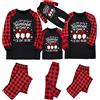 NaLatia Pigiama Natale Famiglia,Pigiama Coordinato Famiglia Natale Set Completo Papa Figlio Costume Mamma e Figlia Uguale Neonata Pigiami 14PC Manica Lunga Tuta da Casa Invernale Abbigliamento Donna04