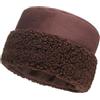 Futrzane Sherpa Colbacco - Cappello con Ecopelliccia Donna - Berretto Invernale (L, Marrone Scuro - Marrone Scuro Sherpa)