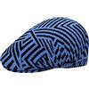 Kangol Coppola Virtual Grid 507 Donna/Uomo - Cappello Piatto con Visiera Estate Primavera/Estate - M (56-57 cm) Nero-Blu
