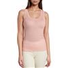 EGI Canotta Donna Spalla Stretta Micro Lana Scollo Pizzo Elegante Termica Morbida Made in Italy Art. 309 (IT, Testo, L, XL, Regular, Regular, Rosa Antico)