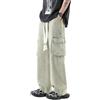 Instinct I Jeans Baggy Uomo Cargo in Denim Loose Fit Ampio e Comodo - Pantaloni Larghi Streetwear Oversize con Tasche Laterali Tasconato in Cotone Resistente Casual