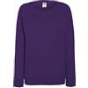 Fruit Of The Loom - Felpa Girocollo Maniche Raglan - Uomo (L) (Blu reale)