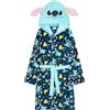 Get Trend Disney Stitch Vestaglia Bambina Adolescenti, Accappatoio con 3D Orecchie, Abbigliamento da Casa Regali per Lei (11-12 Anni, Marine Blu Stitch)