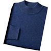 Vsadsau Pullover maglione da uomo in 100% cashmere con collo alto maglione business casual a maniche lunghe, L