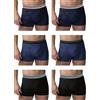 Lotto Confezione 6 Boxer Uomo Sportswear in Cotone Elasticizzato Stretch,Taglie S-M-L-XL-XXL,Colori Assortiti (IT, Testo, XL, Regular, Regular, LB1338: 2 Nero 2 Jeans 2 Blu)