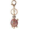 WANLIANPortachiavi con strass tartarugati, ciondolo portachiavi in cristallo scintillante, Multicolore, L