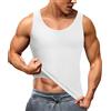 Junlan Uomo Canotta Pancia Piatto Dimagrante Gilet Dimagrante Invisibile Compressione Forte Postura biancheria intima, bianco, 3XL/4XL