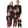 RXLLDOLY Pigiama Natalizio per Famiglia, Pigiama Natale Scozzesi Stampato Set, Pigiami Natalizi per Tutta la Famiglia, Abiti da Notte per Uomo, Donna, Bambino(11,Donna,M)