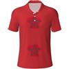 YQxwJL Polo da uomo con stampa bandiera del Marocco, polo a maniche corte, traspirante, camicie casual da uomo atletiche, Nero, XXL