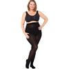 Plumpy Collant 90 Denari Taglie Forti, Fianchi Fino a 150cm (46-52, nero)