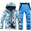 BIKETAFUWY Completo da sci da uomo e donna, invernale, spesso, spesso, set da sci unisex con giacca softshell impermeabile e pantaloni impermeabili, tuta da neve da snowboard abbigliamento impermeabile set