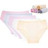 STARLY Mutandine da Viaggio monouso da Donna in Puro Cotone 100% Slip da Nonna Bianco (10Pk) (Multicolore, Piccolo - Vita 61-74 cm, Fianchi 74-98 cm)