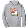 OrcoW Carino Bubu Dudu Panda Bear Adorabile Coppia Love Bubu e Dudu Pullover Felpa Con Cappuccio