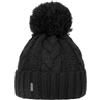 McBURN Giant Berretto con PON Donna - Made in Italy Beanie Invernale Berretti Pompon Lavorato a Maglia Risvolto, Fodera, Fodera Inverno Autunno/Inverno - Taglia Unica Nero