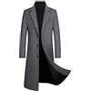 ECDAHICC Cappotto invernale da uomo lungo di lana cappotto slim fit doppio petto risvolto cappotto uomo business cotone cappotto cappotto lana