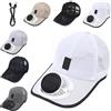Generico cap with Fan Solar Rechargeable Peak cap, Breathable Baseball cap with Solar Fan, 3-Speed USB Cooling, Unisex Fishing Camping Hiking Running And Outdoor Activities