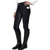 FitsT4 Sports FitsT4 Leggings da Equitazione da Donna, in Silicone, con Tasca per Cellulare e Passanti per Cintura