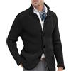 Generico Sweatshirt Uomo Lupetto Uomo Caldo Cotone Pullover Collo Uomo Felpe da Lavoro Uomo Maglione Uomo Pesante Maglie da Lavoro Uomo Invernali Scollo V Uomo Cardigan Blu in Lana Cardigan Uomo Lana