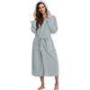 Generico Accappatoio per Adulti, Donna/Uomo/Unisex con Cappuccio, in Spugna 100% Morbido Cotone idrofilo, Lavabile in Lavatrice 40° Cappuccio con Cintura Elegante Comodo per Casa e Vacanza
