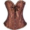 Generico Corsetto Nero Donna - Corsetto Top Donna Elegante Bustino Corsetti Stringivita Bustier Black Corset Nero Pizzo Gothic Costume Halloween Curvy Steampunk Corpetto Modellante
