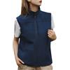 Generisch Gilet leggero da donna per esterni senza maniche, in stile cargo, sottile, gilet da lavoro, per primavera e autunno, gilet da tempo libero, gilet in softshell, gilet sportivo, traspirante