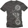 MAKAYA Abbigliamento Moto - Maglietta Uomo Nera - T-Shirt Davidsons Biker Accessori XL