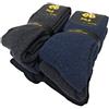 Lucchetti Socks Milano CALZE TERMICHE IN PILE LUNGHE SCI MONTAGNA PESANTI NERO BLU GRIGIO | Interno in soffice pile | Massimo isolamento termico | Ideali per sci e montagna | Calde e traspiranti
