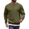COOFANDY Maglione Invernale a Maniche Lunghe in Pile con Scollo a Giro da Uomo Verde XXL