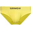Supawear - Intimo da Uomo Slips - Neon Brief Cyber Lime - 1x Taglia L
