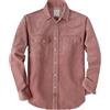 Dubinik® 10 oz Ultra Pesante Camicia da Uomo in Velluto A Coste Western Giacca Bottoni Automatici Manica Lunga Due Tasche Rosa XL