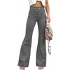 nicticsi Pantaloni Larghi di Velluto a Coste Pantaloni Casuali da Donna Vita Alta Dritti Pantaloni Casual Ragazza Moda Velluto retrò Pants