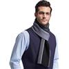 RIONA Sciarpa Uomo Giovane Autunno Inverno 100% Lana Sciarpa Morbido Casual Business 180 * 30 cm