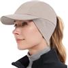 GADIEMKENSD Women's Winter Reflective Fleece Ponytail Hat with Drop Down Ear Warmer for Outdoor Activity cap